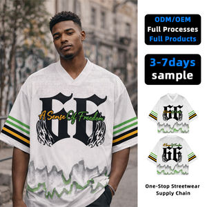 <b>Top</b> Ranking Men's Casual Hip Hop T-shirts Spandex/Polyester Knitted 200g Digital Printing Quick Dry OEM Service Custom <b>Patchwork</b> - Product Image 1