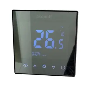 tempered glass touch screen mirror panel Programmable underfloor water heating smart room thermostat
