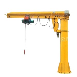 5 Ton Column Mounted Jib <b>Crane</b> Electric Hoist Small Rotating Fixed Column Jib <b>Crane</b> - Product Image 1