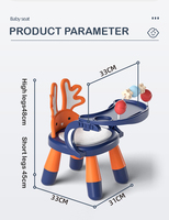 Chaise plateau multifonctionnelle relax en plastique siège rehausseur pour bébé chaise à manger pour bébé pour bébés