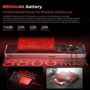 โทรศัพท์ WP210 รุ่นทนทาน Octa Core IP68 Helio G85 NFC 36GB+512GB 8800mAh 45W 6.7" FHD 108MP Android15 5G WIFI6 120Hz - Product Image 5