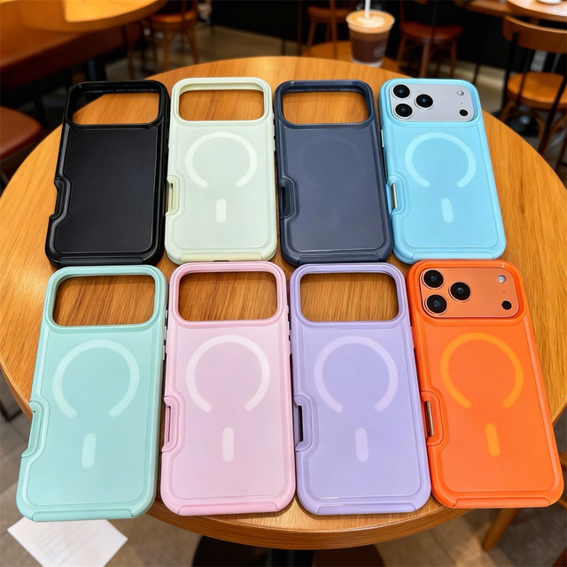 Military-Grade Drop Protection Armor Magnetic TPU PC Dual Layer Mobile Phone case for iphone 17,for Iphone17 Promax Body case