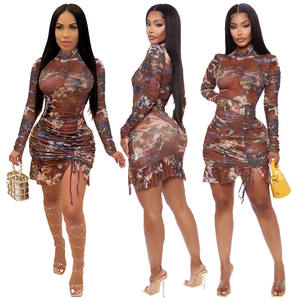 2021 <span class=keywords><strong>mode</strong></span> femmes Mini Sexy robe de soirée autres vêtements moulante casual dames fête printemps été robes vêtements pour femmes - Product Image 2
