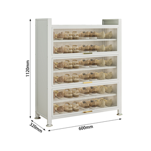 Zapatero Moderno de Acero Premium, Mueble Vertical Grande para Exhibición, Organizador de Almacenamiento Cerrado Portátil, Mueble Extensible para Sala de Estar - Product Image 3