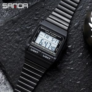 Montre numérique pour homme Sanda 2007 2020, nouvelle collection, LED lumineuse, étanche, fonctionnelle, sportive, pour homme - Product Image 4