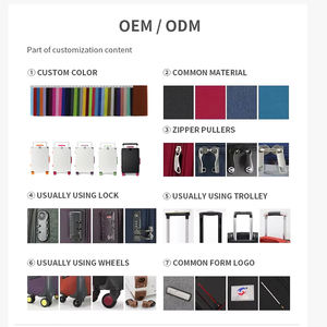 4 Pièces Valise de Voyage à Roulettes Cosmétique Portable en Plastique PP pour le Sport, avec Boîtier d'Embarquement de 16 Pouces, Légère/Polypropylène - Product Image 2