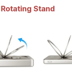 10000mAh 360° Rotating <b>Bracket</b> Magnetic Wireless PowerBank High Capacity - Product Image 2