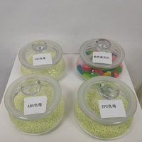 Masterbatch Fotoluminesen Junting Kuning-Hijau, Pigmen Resin Berpendar dalam Gelap, Tidak Beracun, Dapat Didaur Ulang, Pigmen Pelapis Kulit