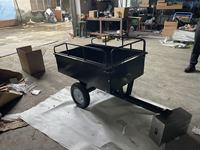 2025 Offre Spéciale robuste ATV Quad tracteur remorque chariot à benne basculante tirer derrière le chariot de jardin pour une charge lourde pour l'utilisation de VTT et de jardin