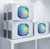 Boîte de présentation en acrylique transparente résistante aux UV pour PKMN Terapagos EX UPC Ultra Premium Collection Box, boîte de protection avec couvercle magnétique