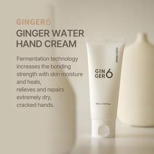 GINGER6 Crema de manos vegana Agua de jengibre Ácido hialurónico Hidratante nutritivo Perfume refrescante suave Incluye glicerina - Product Image 2