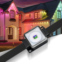 Point de lumière extérieure Ip67 Rgbw Smart Control Holiday Led Pixel Light Noël Lumières extérieures permanentes 50Ft