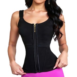 Faja Reductora de Cintura de Alta Compresión para Mujer con Cremallera y 3 Ganchos, Control Abdominal Fuerte, Moldeador Instantáneo de Cintura de Reloj de Arena, Prenda Moldeadora Delgada - Product Image 5