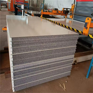 Feuerfeste EPS PU PIR Isolierung Metallplatte Außengebäude Kühlraum Styropor Sandwich platten für den Bau von Fertighäusern - Product Image 4