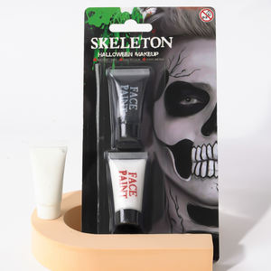 <span class=keywords><strong>Pintura</strong></span> facial <span class=keywords><strong>de</strong></span> Halloween en blanco y negro para maquillaje <span class=keywords><strong>de</strong></span> <span class=keywords><strong>esqueleto</strong></span> con Juego <span class=keywords><strong>de</strong></span> 2 piezas - Product Image 3