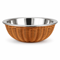 Support de panier en rotin PP tressé, isolant thermique anti-brûlure, pour restaurants, cafés et cuisines domestiques (vente en gros)