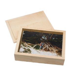 Boîtes de cadre photo <span class=keywords><strong>en</strong></span> bois <span class=keywords><strong>massif</strong></span> personnalisées avec couvercle <span class=keywords><strong>cube</strong></span> rectangle - Product Image 1