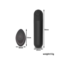 Vibrateur portable pour point G avec 10 modes de vibration et télécommande, stimulateur en silicone pour mamelons et clitoris.