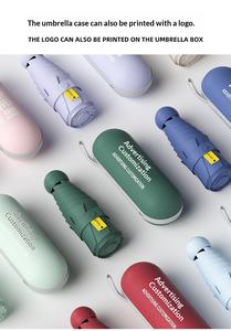Paraguas Cápsula Elegante con Diseño Minimalista, Paraguas Plegable Portátil para Sol y Lluvia para el Mercado de Moda, Venta al por Menor y Regalos - Product Image 6