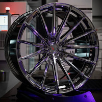 Jantes forgées monobloc VeroX FF10 Style 1 pièce, argent, 18-24 pouces, 5x112 5x114.3 5x120, neuves pour Mercedes Audi voitures de sport