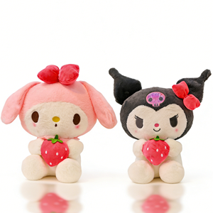 Figurine en peluche Kuromi et My Melody de 40-100 cm, jouet pour enfants, dérivé d'animation, poupée en peluche Sanrio - Product Image 1