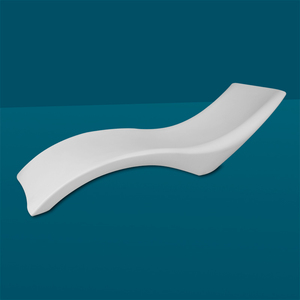 Chaise longue de piscine imperméable blanche pour bord de piscine, <span class=keywords><strong>transat</strong></span> de plage, chaise longue de jour - Product Image 2