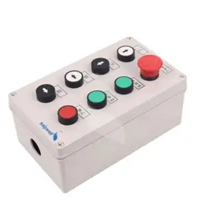 Portable Control Box Plastic Waterproof Remote Control Push Button Switch Box Durable ABS Push Button Control Station Box Switch