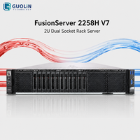 Serveur d'infrastructure de stockage et de calcul haute performance FusionServer 2258H V7 2U en rack pour centre de données d'entreprise, tout neuf