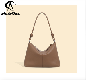 Andong Cowhide Fashion Underarm Package Shoulder <b>Tote</b> <b>Bag</b> for Women's Ladies Outdoors Daily Commute Work Crossbody <b>Bags</b> Handbag - Product Image 4