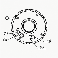 Moteur de joint de robot haute résolution 16+18 bits avec double encodeur et boîte de vitesses Harmonic Drive pour bras robotique à 6 axes