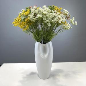 <span class=keywords><strong>Fleur</strong></span> de dentelle artificielle Queen <span class=keywords><strong>Anne</strong></span> de haute qualité à 5 têtes pour la décoration d'événements - Product Image 4