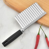 Roestvrijstalen Golfplaten Mes Voor Het Snijden Van Aardappelgolven Keukensnijder Voor Chips Groente & Fruit Chopper