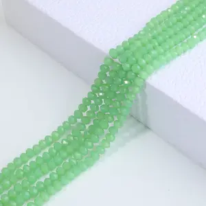 JC Crystal Hot Selling High Quality Crystal Rondelle Beads Jewelry Accessories Flat Glass Beads