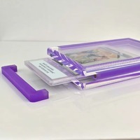 Étui de présentation pour cartes gradées en acrylique transparent personnalisé avec couvercle magnétique, étanche et anti-rayures, pour cartes de sport PSA