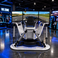 Machine d'arcade de course rotative à triple écran de qualité supérieure, équipement de divertissement commercial pour centre de divertissement intérieur et salle de jeux