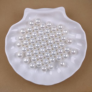 Perlas Redondas Blancas <span class=keywords><strong>de</strong></span> Nácar <span class=keywords><strong>de</strong></span> 3-18 mm para Decoración - Product Image 2