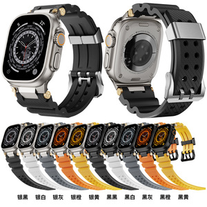 <span class=keywords><strong>Bracelet</strong></span> en caoutchouc pour Apple Watch 10 46mm 42mm Série 10 6 5 4 Se 7 8 9 <span class=keywords><strong>Bracelet</strong></span> souple pour <span class=keywords><strong>IWatch</strong></span> 49mm 45mm 44mm Hommes Correa <span class=keywords><strong>Bracelet</strong></span> - Product Image 3