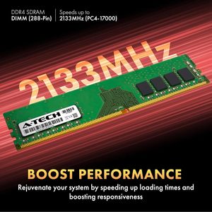 A-Tech 4GB DDR4 2133MHz PC4-17000 โมดูลหน่วยความจำเดสก์ท็อปแบบ Non-ECC - Product Image 3