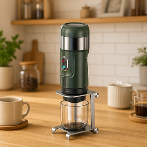 Machine à café <span class=keywords><strong>expresso</strong></span> électrique portable - Mini compacte sans fil avec contrôle de température, facile à nettoyer pour voiture, extérieur, camping, maison - Product Image 2