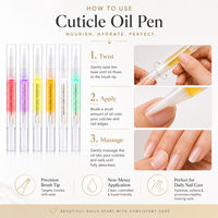 Stylo de soin des ongles N+ - Huile pour cuticules à la vitamine E, parfum fruité, formule longue durée, 5 ml, brosse, soin des ongles, réparation, élimination des peaux mortes