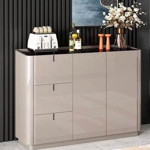 Meuble de salon moderne gris clair brillant avec rangement pour l'organisation de la maison, armoire à chaussures moderne gris clair avec porte - Product Image 1