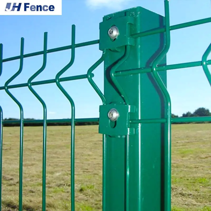 Panneau de clôture 3d soudé incurvé facile à assembler pour panneau de clôture de jardin en métal extérieur panneaux de clôture en treillis métallique 3d