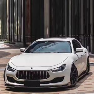 Kit de cuerpo de actualización de apariencia de ajuste perfecto tipo 3D para <span class=keywords><strong>Maserati</strong></span> <span class=keywords><strong>Ghibli</strong></span> fibra de carbono labio delantero falda lateral alerón trasero nuevo - Product Image 5