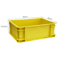 EU43148 Panier de caisse en plastique recyclable, multifonctionnel et étanche pour l'extérieur, estampé et empilable pour le camping et le coffre de voiture.