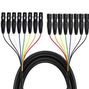 <span class=keywords><strong>Cable</strong></span> de Señal de Audio XLR de 8 Canales y 3 Pines, 1M OFC, 8 Machos a 8 Hembras, Cubierta de PVC, Doble Blindaje para Micrófono, Transmisión y Grabación - Product Image 5