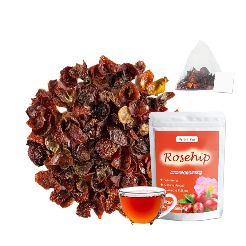 Private Label Fruit Flavor Premium Rosehip Herbal Tea Rose hip Fruit Tea Dried Rosehip Tea