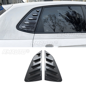 Glossy Black/Carbon Look Car Rear <b>Window</b> Shutter <b>Cover</b> Trim <b>Window</b> Louver Side Vent Trim for Volkswagen Polo MK6 2018+ - Product Image 1