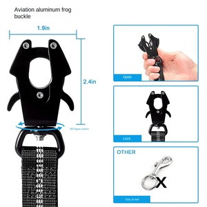 Guinzaglio per cani in nylon regolabile e traspirante, resistente, alla moda, anti-trazione, con nastri per pettorina auto, all'ingrosso - Product Image 3