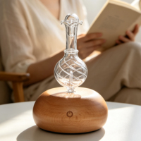 Diffuseur d'huiles essentielles 25 ml avec interrupteur tactile, deux modes de brumisation, arrêt automatique 2H/5H, certifié CE/RoHS, pour 20-50 m²