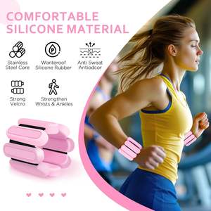 Pesi Regolabili in Silicone da 1LB (0.5LB o 2) per Caviglie e Polsi, Braccialetti Personalizzati con Peso per Rafforzamento, Fitness, Allenamento - Product Image 4